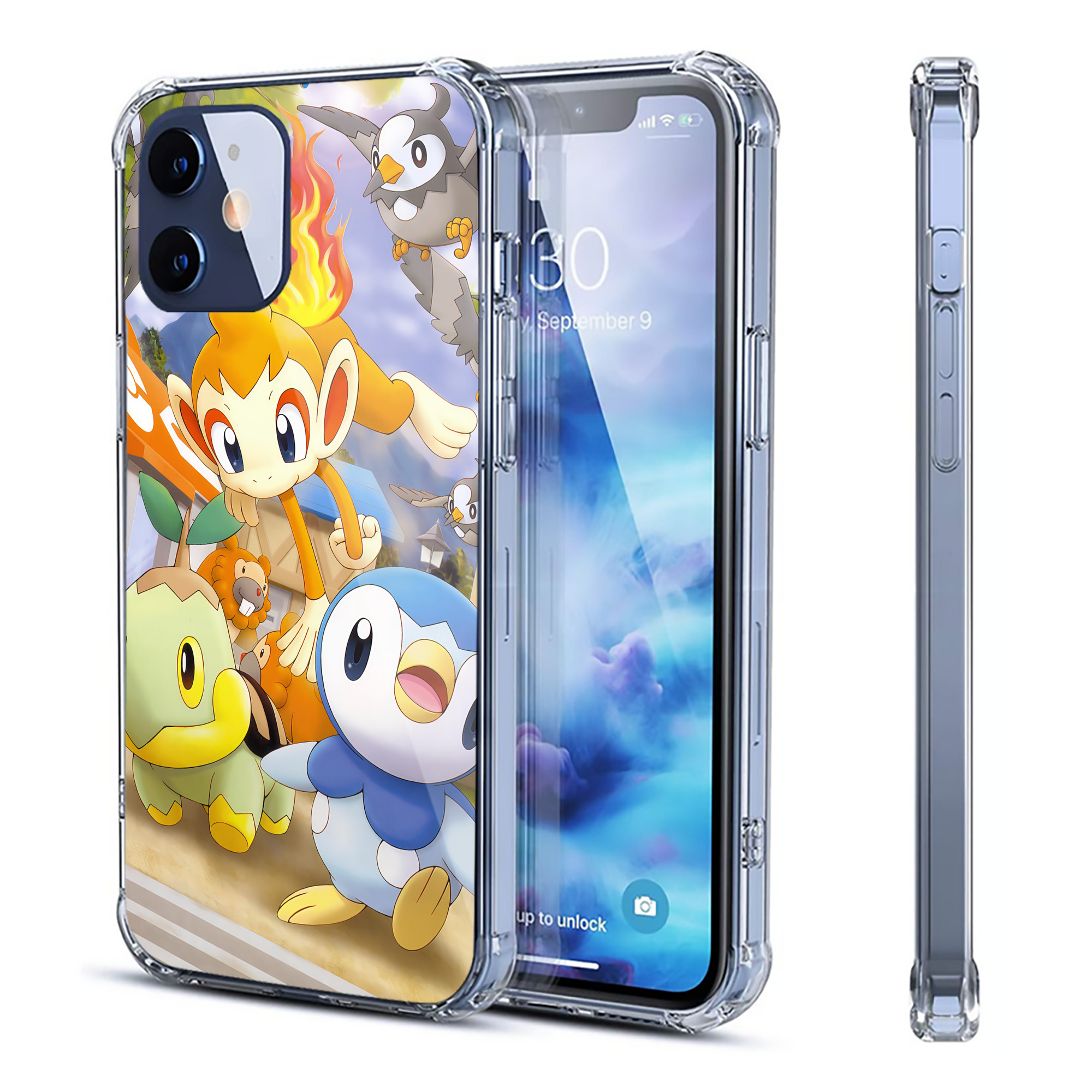 （画像用） ポケットモンスター Pokémon 【iPhone 12シリーズ対応】透明スマホケース（クリアソフトケース）